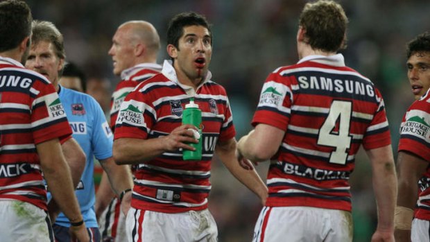 Biffed Braith: Anasta after being punched.