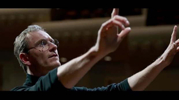 Michael Fassbender as Steve Jobs in the Universal film.