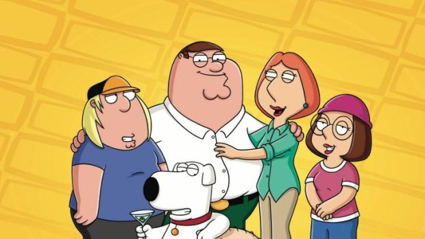 Going dental: Brian gets a new set of teeth in Family Guy.