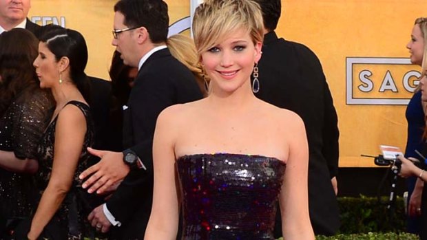 Sexiest woman: Jennifer Lawrence earlier this year.