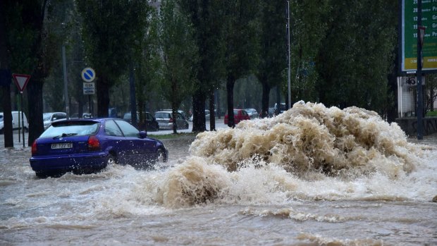 Heavy rain across France and Italy have caused widespread flooding, and claimed six lives in France.