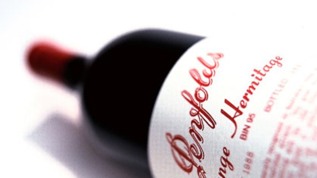 Being challenged for the top spot ... Penfolds Grange.