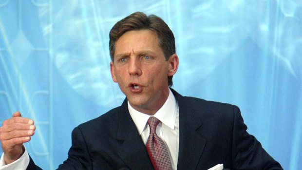 Powerful figure ... David Miscavige speaks during the inauguration of the Church of Scientology in Madrid in 2004.