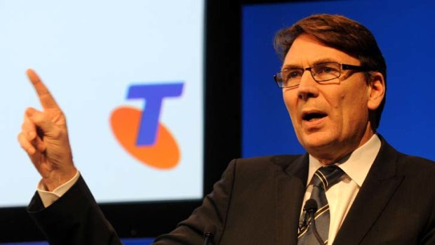 Telstra's chief executive David Thodey says growth is due to improved customer service.