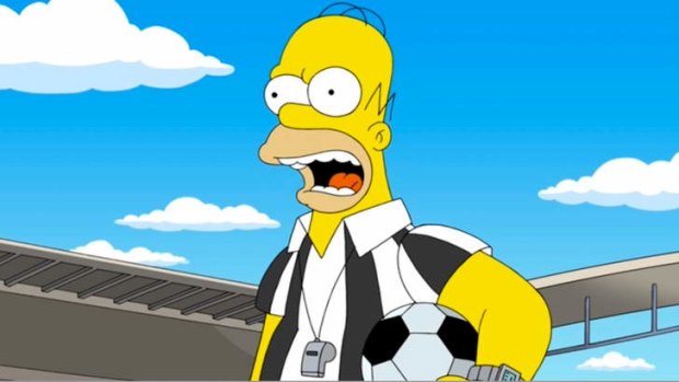 D'oh-le: A <i>Simpsons</i> take on the World Cup.