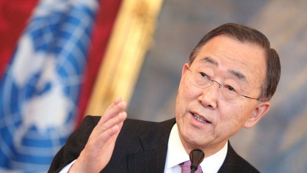 Ban Ki-moon ... "violence should stop from all sides."
