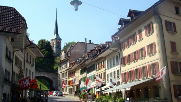 The mediaeval town centre of Burgdorf.