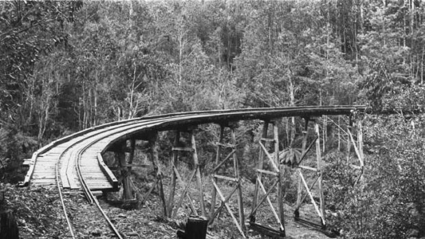 The Beech Creek bridge in 1967.