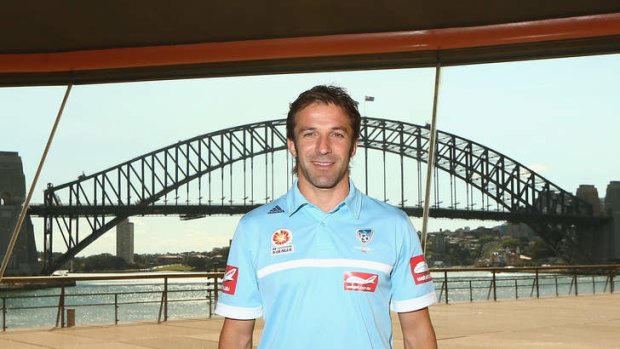Leader of the pack: New Sydney FC captain Alessandro Del Piero