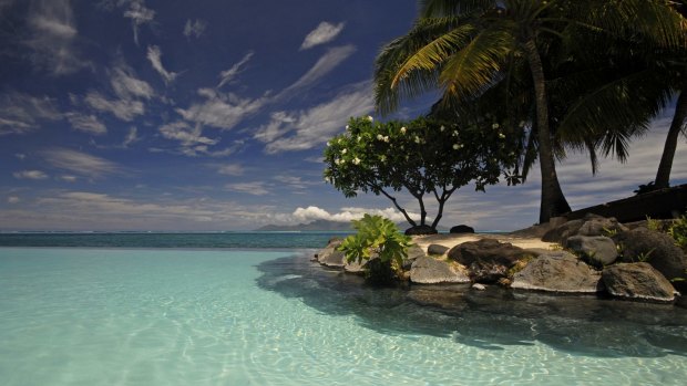 Blue lagoon: Island time in Tahiti. 