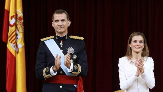 Coronation: King Felipe VI and Queen Letizia of Spain.