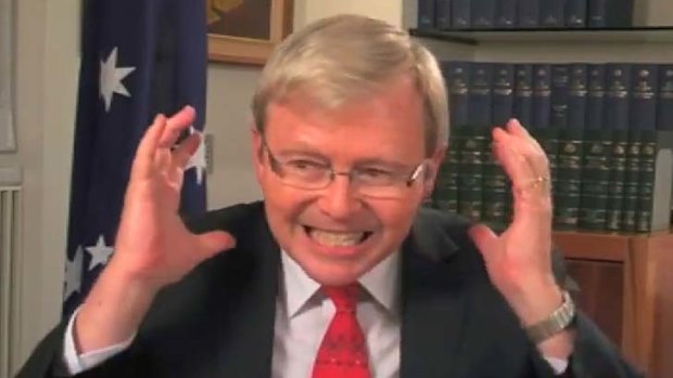 It's moments like these &#8230; the embarrassing YouTube video of an angry Mr Rudd which inflamed the leadership showdown in February.