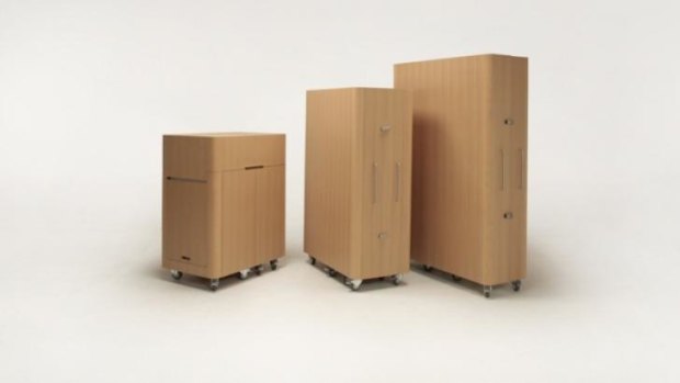 Atelier Opa's 'architectural furniture' when closed.