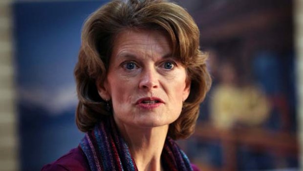 Lisa Murkowski . . . write-in candidate is leading the count.