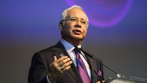 Prime Minister Najib Razak speaking at the Invest Malaysia Conference in Kuala Lumpur last year.