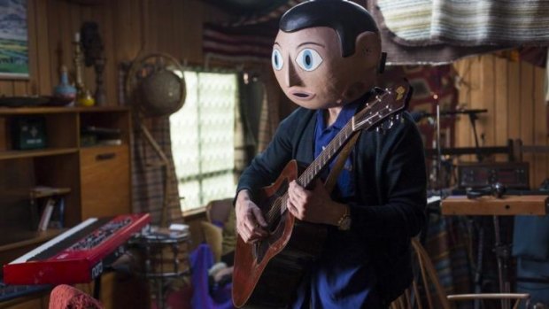 Getting ahead: Michael Fassbender is enigmatic singer Frank  in the film Frank.