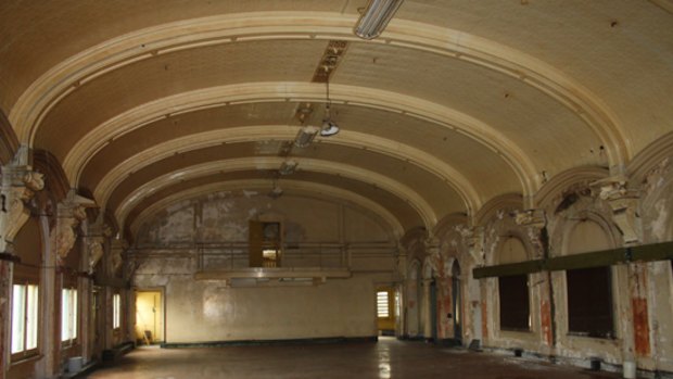Days gone by ... the abandoned ballroom at Flinder Street Station