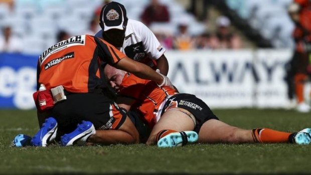 Wounded Tiger: Liam Fulton has suffered a series of concussions.