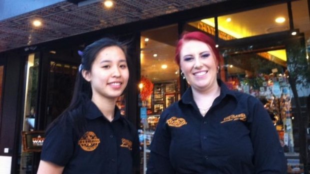 Larissa Lee and Ally Wood from San Churro Chocolateria.