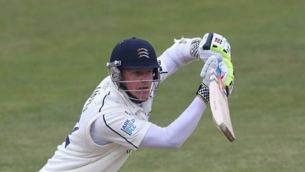 Sam Robson in action for Middlesex.