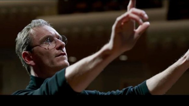 Michael Fassbender as Steve Jobs. Christian Bale and Leonardo Dicaprio were originally considered for the role.