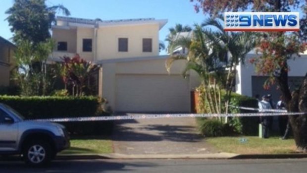 The Surfers Paradise house where a man's body was found on Monday afternoon