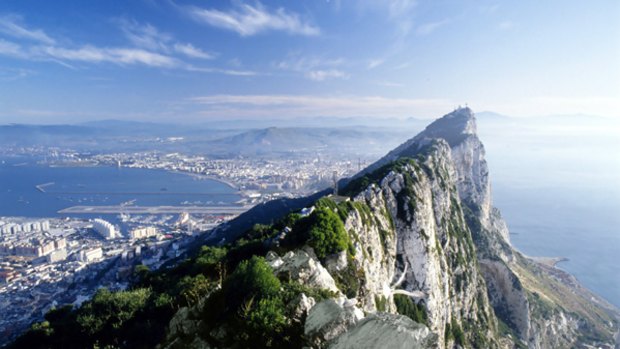 Football outpost: Gibraltar and its famous rock.