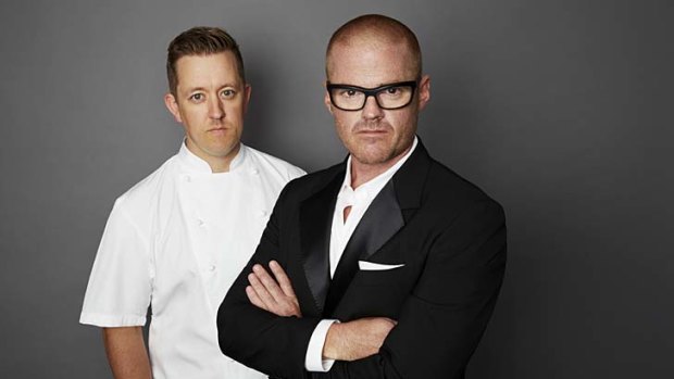 Delivering food that is fun and familiar to airport diners: Heston Blumenthal, right, and executive head chef Ashley Palmer-Watts.