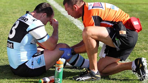 Selection headaches: Paul Gallen of the Sharks looks set to miss at least part of the State of Origin series.