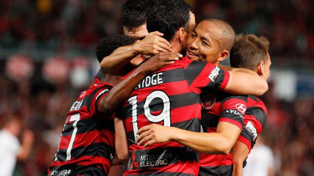 "I think in the first half we were outstanding in every aspect of our game": Wanderers coach Tony Popovic.