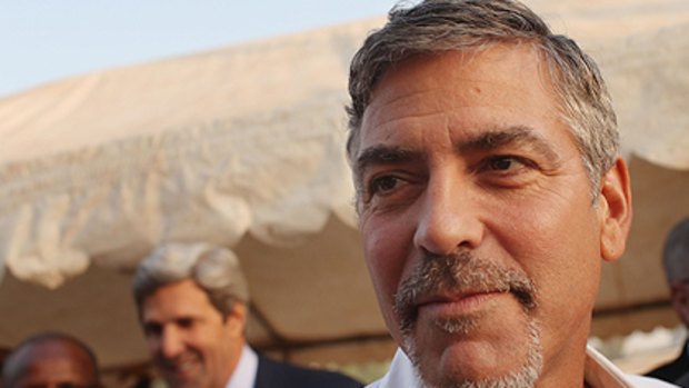 George Clooney, pictured in Sudan earlier this month.