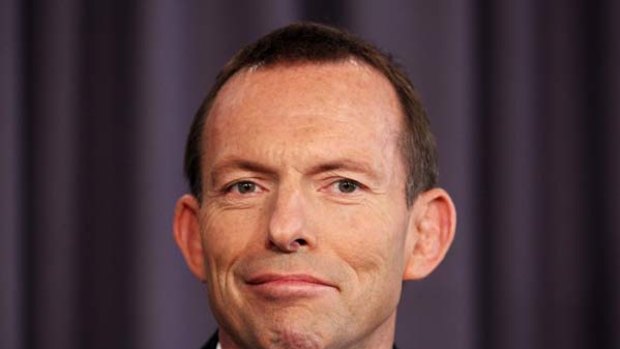 Tony Abbott ... star of the Ernie Awards.