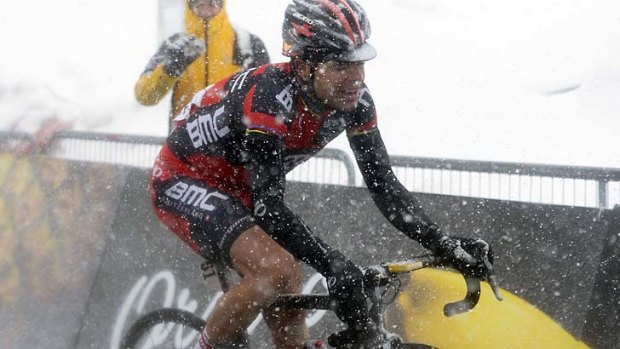 Cadel Evans finished third at this year's Giro d'Italia despite trying conditions.