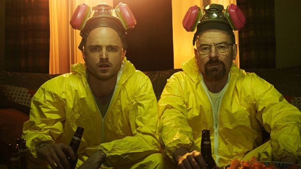 The boys are all set for the new season of <i>Breaking Bad</i>.