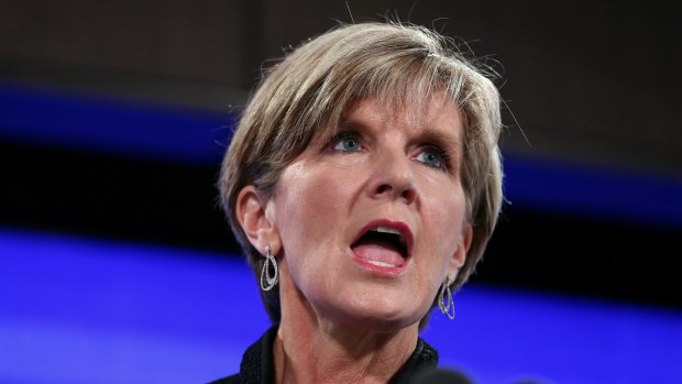 Foreign Affairs Minister Julie Bishop.