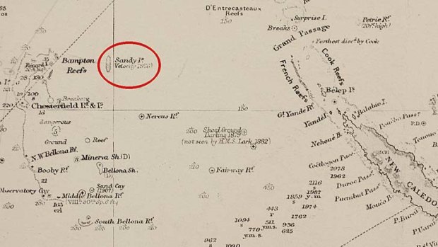 Mystery ... a ship called Velocity discovered Sandy Island in 1876.