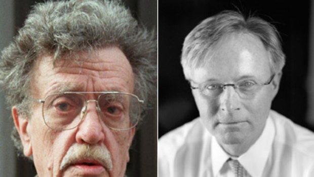 Legend lives on ... Kurt, left, and Norb Vonnegut.