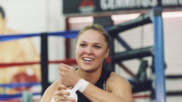 Ronda Rousey finally has something to smile about - a key role in a Hollywood comedy.