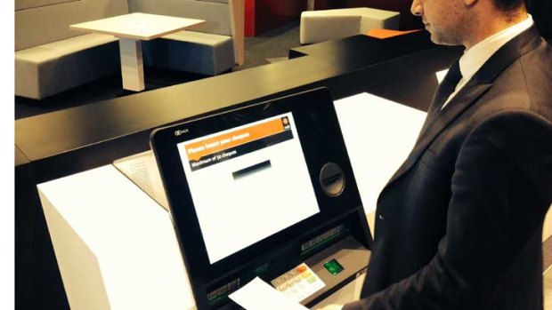 A NAB self-service teller.