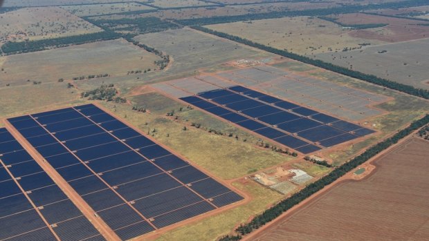 AGL's Nyngan Solar Plant near Dubbo. 