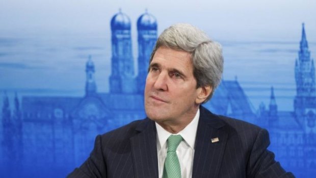 John Kerry speaks at the Munich Security Conference.