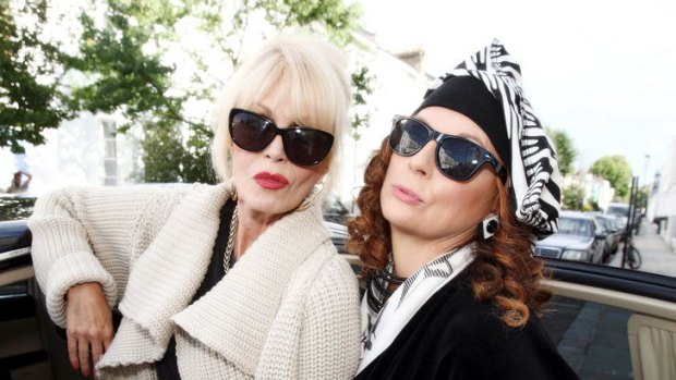 Pouting pair ... <i>Absolutely Fabulous</i>.