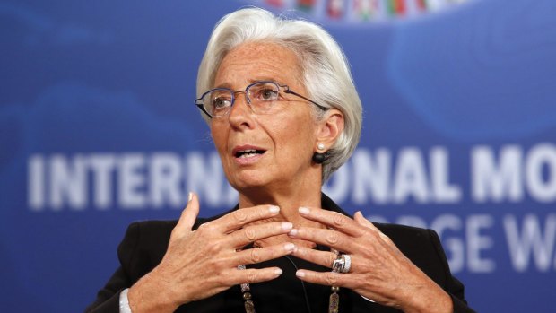 "A shot in the arm (from lower oil prices) is good, but if the global economy is weak on its knees, it's not going to help.": IMF chief Christine Lagarde.