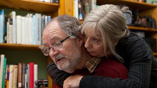 Slicing life: Tom (Jim Broadbent) and Gerri (Ruth Sheen) form the warm, stable centre of Mike Leigh's brilliant, subtle family drama Another Year.