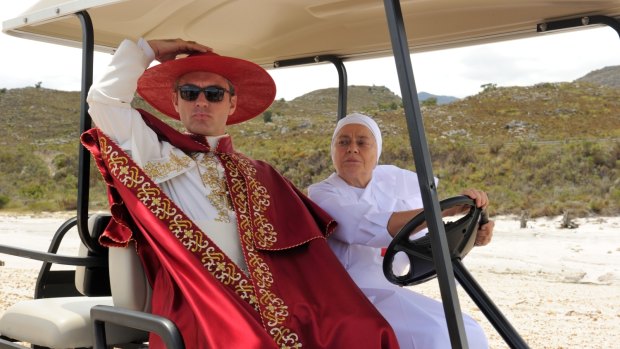 Jude Law and Milvia Marigliano in <i>The Young Pope</i>.