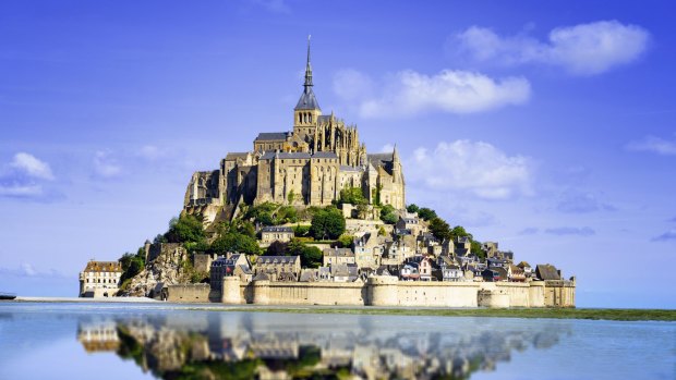 Mont Saint Michel, Normandy, France.
