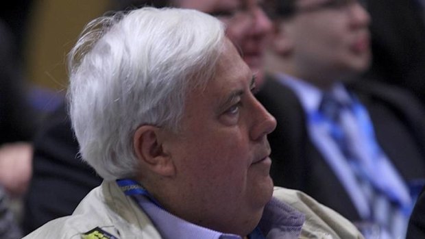 Clive Palmer at the Liberal Party federal council meeting.