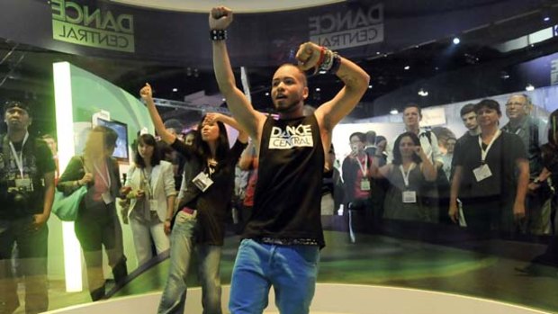 The new Kinect game console for the Xbox 360 at the Electronic Entertainment Expo (E3) in Los Angeles.