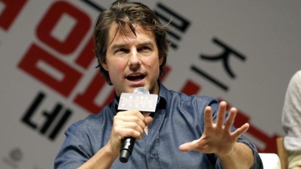 Tom Cruise on the press rounds for Mission Impossible. 