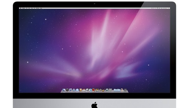 Apple's new iMac with 27-inch screen and the so-called magic Mouse.